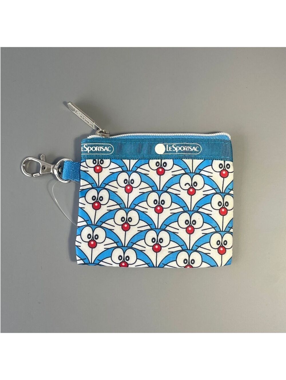 LeSportsac x Doraemon Blue Coin Purse Keychain Pouch NWOT